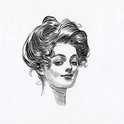 Uma garota Gibson, c.1902